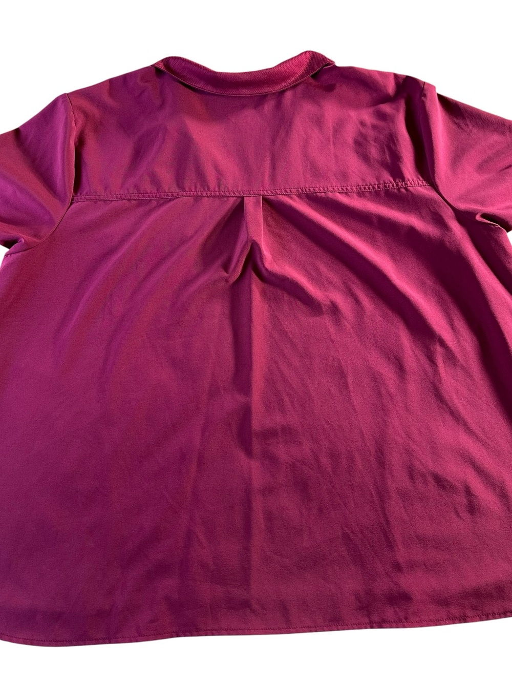 Scrubstar Women’s Collar V-Neck Wine Scrub Top 3XL - Picture 7 of 14